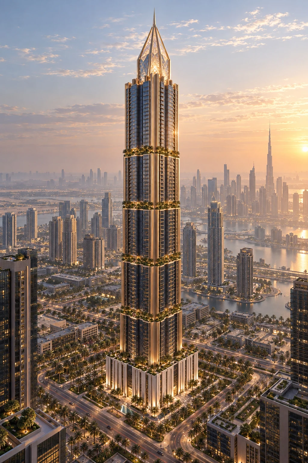 WYBAC Resident Tower · Artistic architectural visualisation